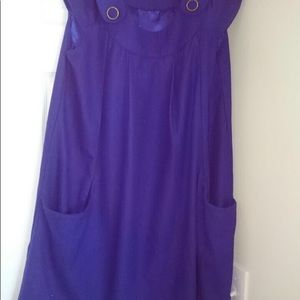 Dark blue warm dress